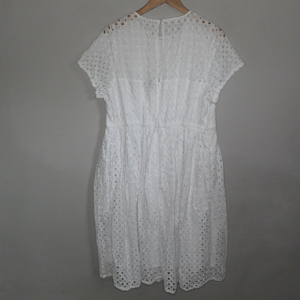 Lane Bryant Eyelet Midi Fit & Flare Dress H10673 - Picture 4 of 12